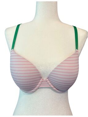 Victoria’s Secret PINK Originals Wear Everywhere Push Up Bra SZ 34D Pink Stripe